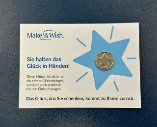 EKW Chip auf Traegerkarte Make a Wish